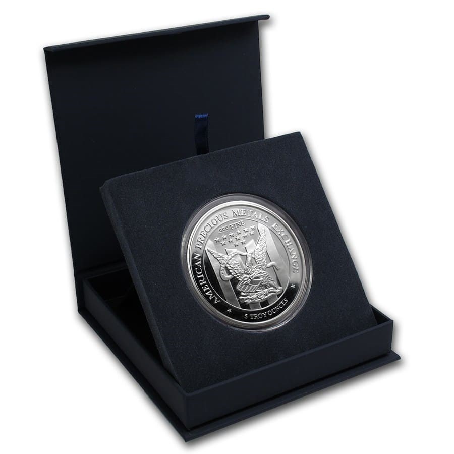 APMEX Gift Box - 5 oz Silver Round APMEX (63.5 mm)