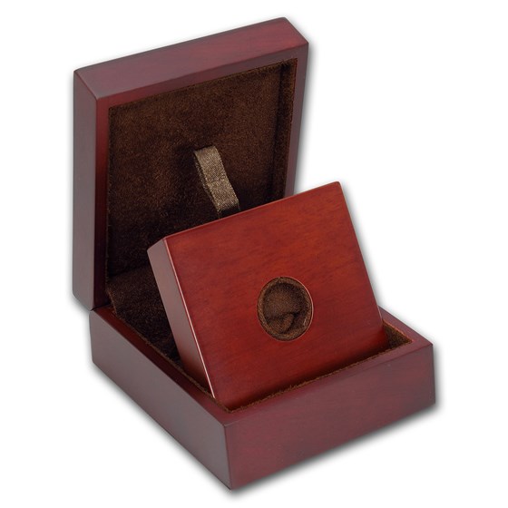 APMEX Wood Gift Box - 1/10 oz Perth Mint Gold Coin Series 1 & 3 APMEX Wood Gift Box - 1/10 oz Perth Mint Gold Coin Series 1 & 3