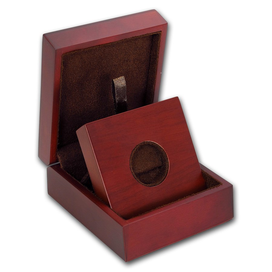 APMEX Wood Gift Box - 1/2 oz Perth Mint Gold Coin
