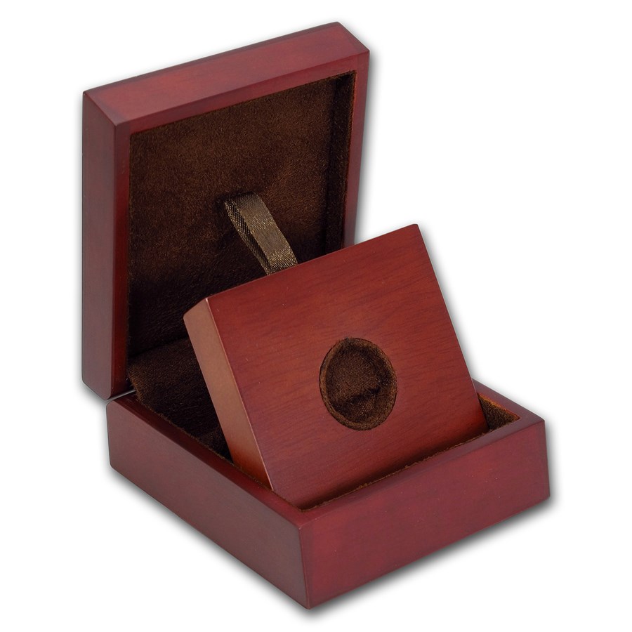 APMEX Wood Gift Box - 1/4 oz Perth Mint Gold Coin