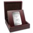 APMEX Wood Gift Box - 1 kilo Silver Geiger Security Line Bar
