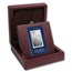 APMEX Wood Gift Box - 1 oz PAMP Suisse Silver Bar (w/Assay)