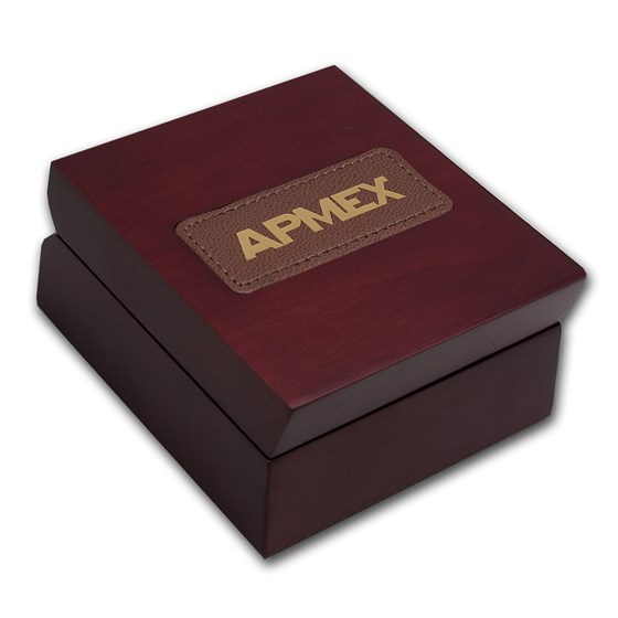 APMEX Wood Gift Box - 1 oz Perth Mint Gold Coin APMEX Wood Gift Box - 1 oz Perth Mint Gold Coin