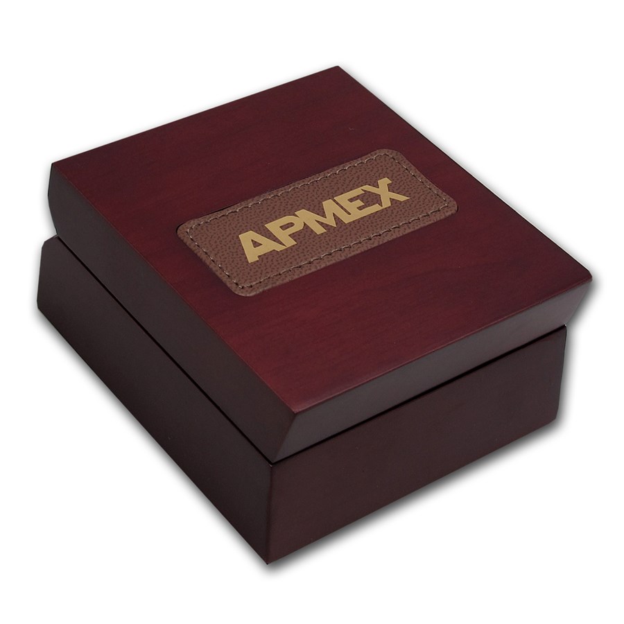 APMEX Wood Gift Box - 1 oz Perth Mint Gold Coin
