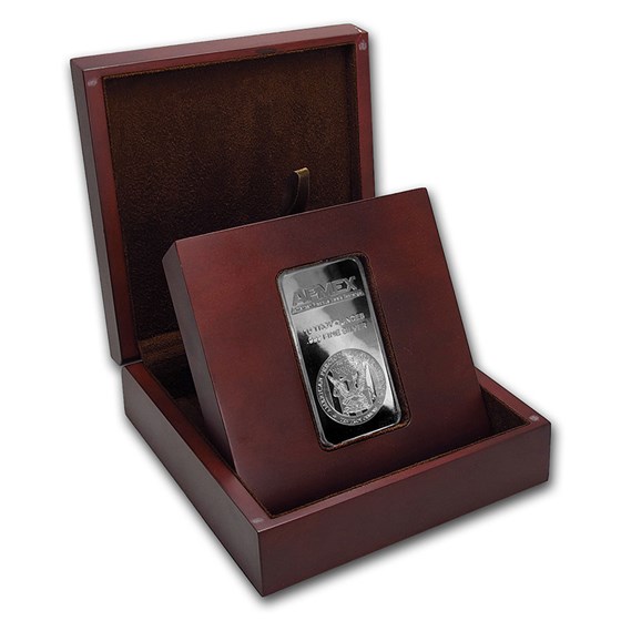 APMEX Wood Gift Box - 10 oz Silver Bar (APMEX) APMEX Wood Gift Box - 10 oz Silver Bar (APMEX)