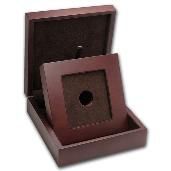 APMEX Wood Gift Box - 100 Gram PAMP Suisse Gold Bar (w/Assay) APMEX Wood Gift Box - 100 Gram PAMP Suisse Gold Bar (w/Assay)
