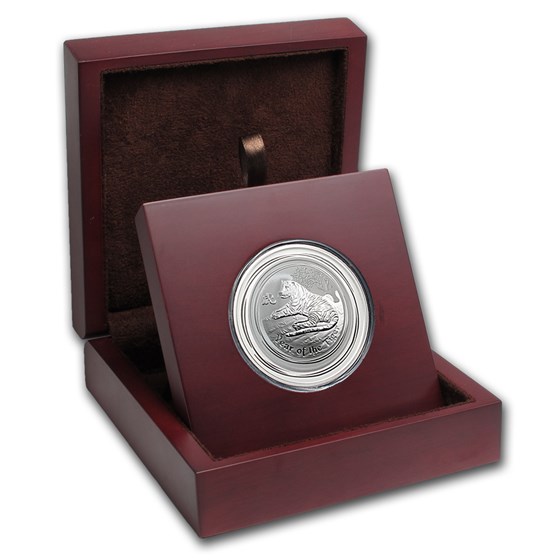 APMEX Wood Gift Box - 2 oz Perth Mint Silver Coin APMEX Wood Gift Box - 2 oz Perth Mint Silver Coin