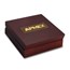 APMEX Wood Gift Box - 5 oz Perth Mint Silver Coin Lunar Series 2