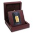 APMEX Wood Gift Box - IGR Gold Bar (w/Assay)