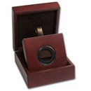 APMEX Wood Gift Box - Includes 25 mm Holder with Gasket