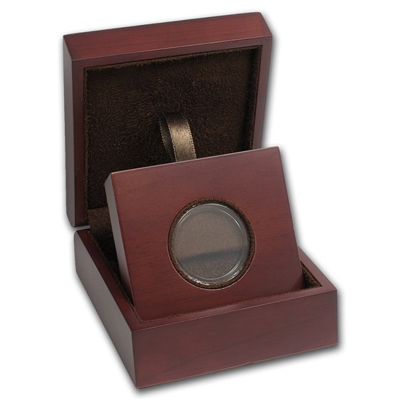 APMEX Wood Gift Box - Includes 30.6 mm Direct Fit Air-Tite Holder APMEX Wood Gift Box - Includes 30.6 mm Direct Fit Air-Tite Holder