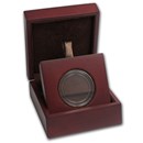 APMEX Wood Gift Box - Includes 32 mm Direct Fit Holder