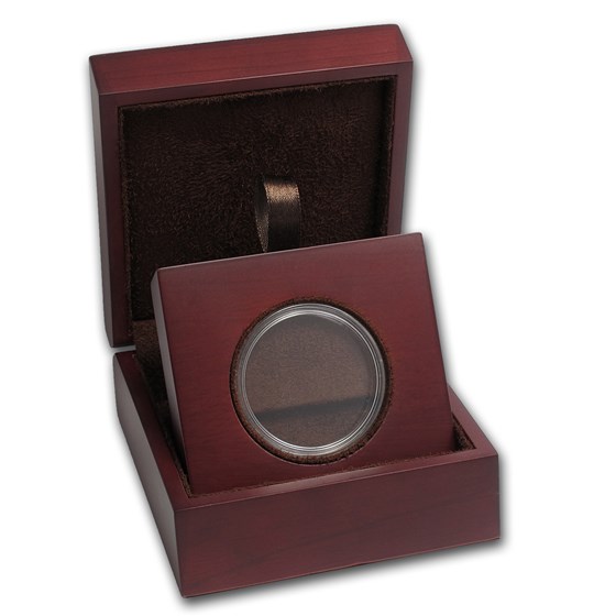 APMEX Wood Gift Box - Includes 38 mm Direct Fit Air-Tite Holder APMEX Wood Gift Box - Includes 38 mm Direct Fit Air-Tite Holder