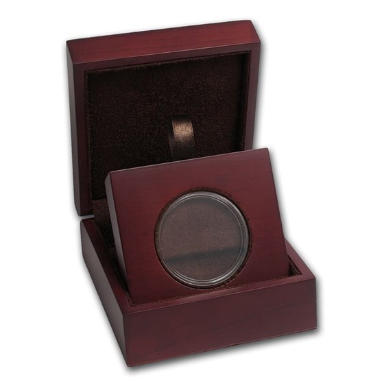 APMEX Wood Gift Box - Includes 39 mm Direct Fit Air-Tite Holder APMEX Wood Gift Box - Includes 39 mm Direct Fit Air-Tite Holder
