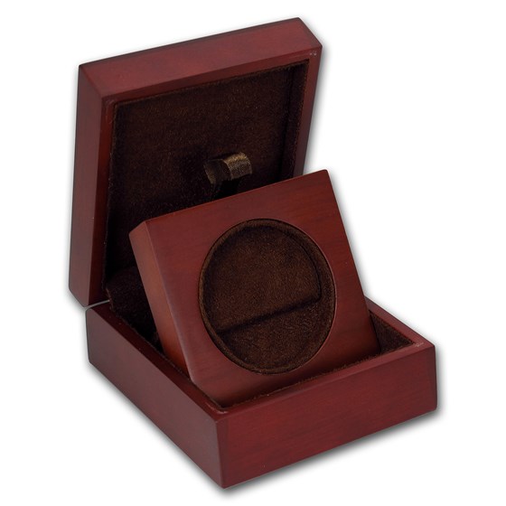 APMEX Wood Gift Box - Includes 43.6 mm Direct Fit Holder APMEX Wood Gift Box - Includes 43.6 mm Direct Fit Holder
