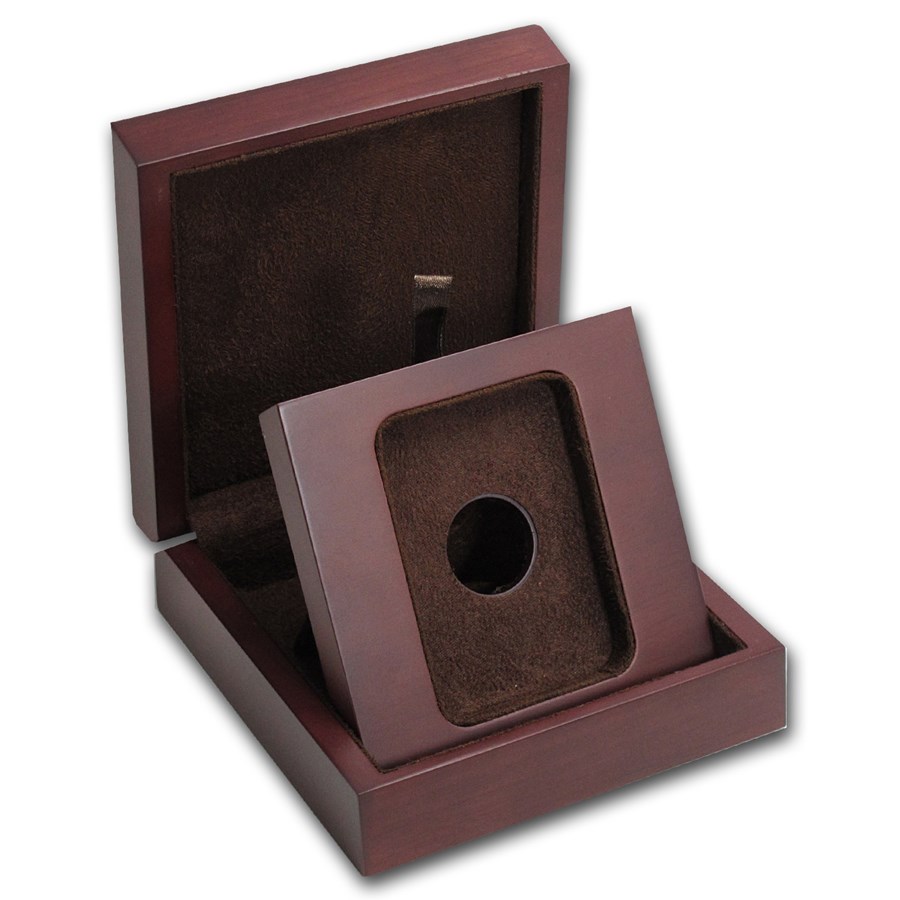 APMEX Wood Gift Box - NGC Certified Coins