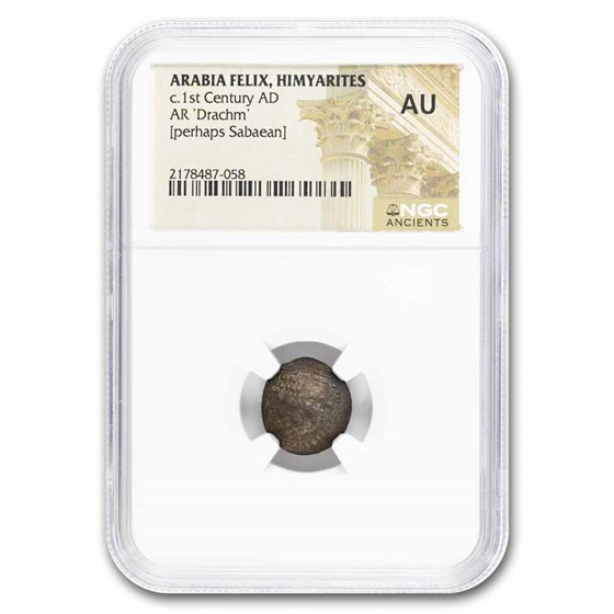 Arabia Felix. Himyarites AR Drachm (c.1st Century AD) AU NGC