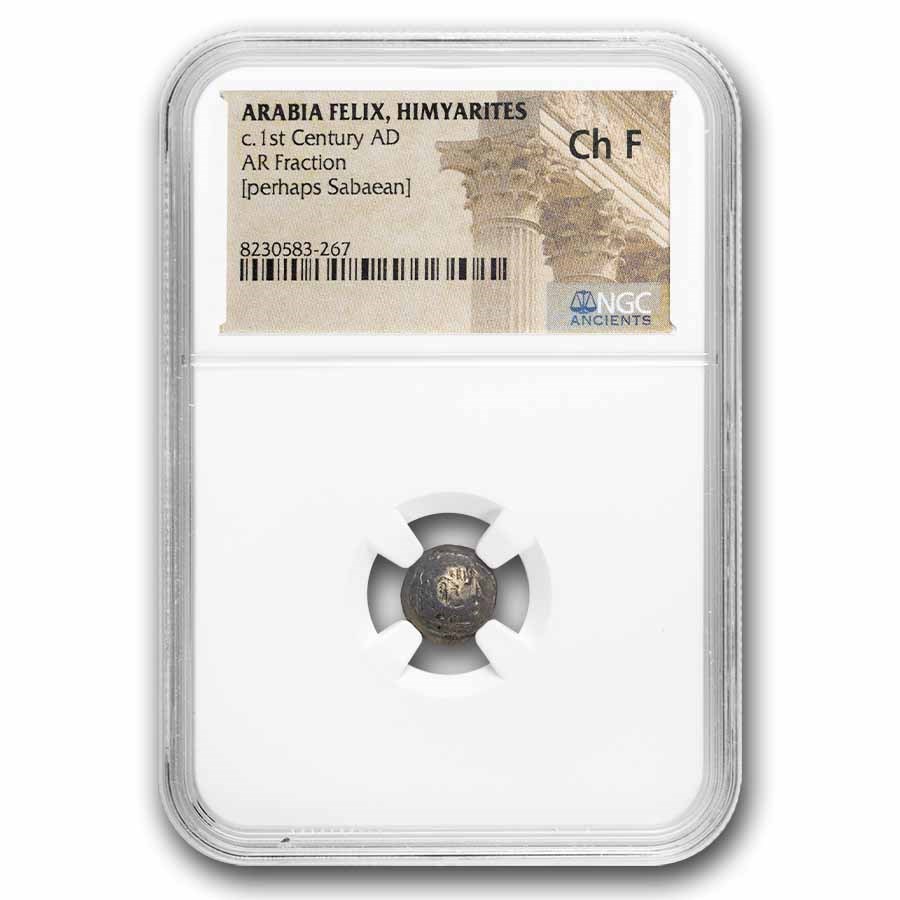 Arabia Felix. Himyarites AR Fraction (c.1st Cent. AD) Ch Fine NGC