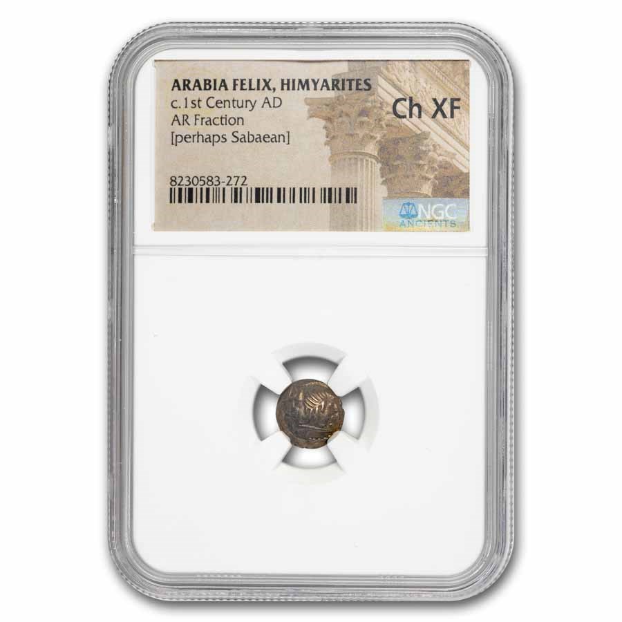 Arabia Felix. Himyarites AR Fraction (c.1st Century AD) Ch XF NGC