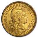 Argentina Gold 5 Pesos (Random) AU