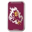 Arizona State University 1 oz Silver Colorized Bar (in TEP)