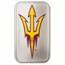 Arizona State University 1 oz Silver Colorized Bar (in TEP)