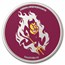 Arizona State University 1 oz Silver Colorized Round (in TEP)
