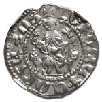 Armenia Silver Tram Levon I (1198-1219 AD) MS-62 NGC
