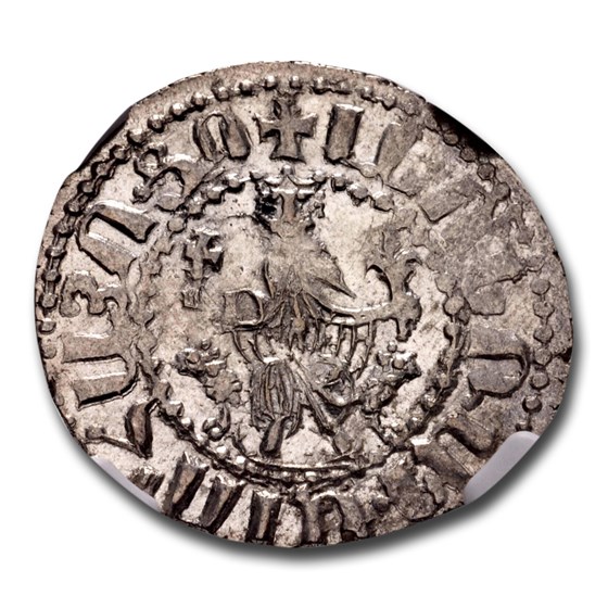 Armenia Silver Tram Levon I (1198-1219 AD) MS-64 NGC Armenia Silver Tram Levon I (1198-1219 AD) MS-64 NGC