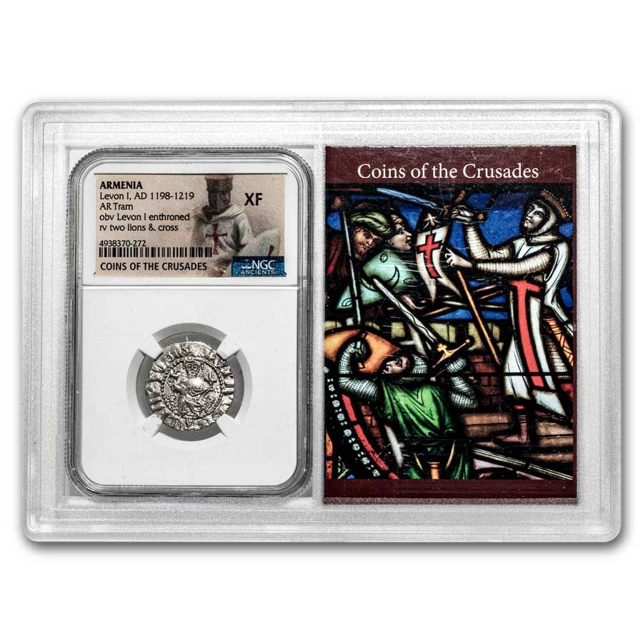 Buy 1198-1219 Armenia Silver Tram Levon I XF NGC | APMEX
