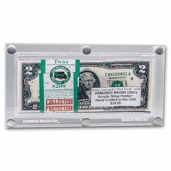 Armored Brand 100 Bill Currency Holder - Measures 3 3/4 x 7 1/4 Armored Brand 100 Bill Currency Holder - Measures 3 3/4 x 7 1/4
