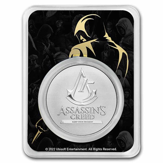 Assassin's Creed® 15th Anniversary - 1 oz Silver w/Serialized TEP Assassin's Creed® 15th Anniversary - 1 oz Silver w/Serialized TEP