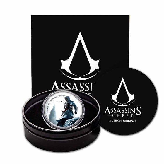 Assassin's Creed® Altaïr - 1 oz Ag Colorized (w/Gift Tin & COA) Assassin's Creed® Altaïr - 1 oz Ag Colorized (w/Gift Tin & COA)