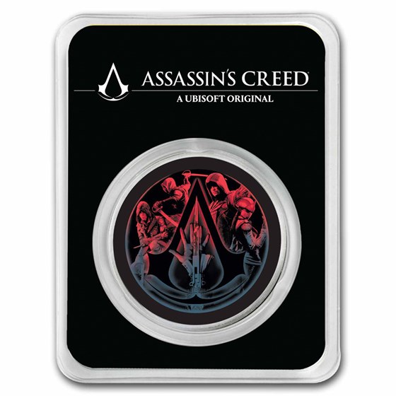 Assassin's Creed® Hidden Blade - 1 oz Ag Colorized (In TEP)