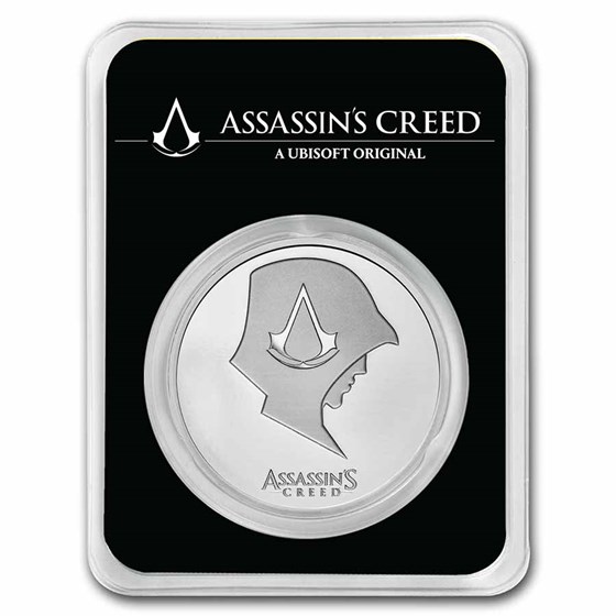 Assassin's Creed® Hooded Assassin - 1 oz Silver Round (In TEP) Assassin's Creed® Hooded Assassin - 1 oz Silver Round (In TEP)