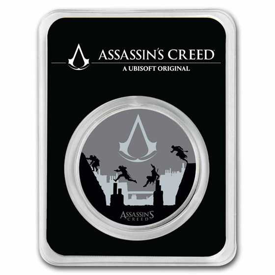 Assassin's Creed® Rooftop Assassin's - 1 oz Ag Colorized (In TEP) Assassin's Creed® Rooftop Assassin's - 1 oz Ag Colorized (In TEP)