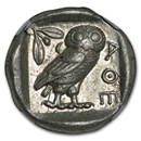 Athens Ag Tetradrachm Owl (440-404 BC) AU NGC (Parliament Coll)