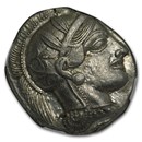Athens Ag Tetradrachm Owl (440-404 BC) Ch AU NGC (Parliament Col) Athens Ag Tetradrachm Owl (440-404 BC) Ch AU NGC (Parliament Col)