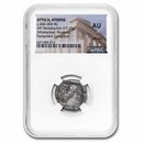Athens AR Tetradrachm Owl (440-404 BC) AU NGC (Full Crest)