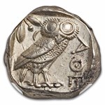 Athens AR Tetradrachm Owl (440-404 BC) Ch AU NGC (Parliament) 3/5