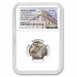 Athens AR Tetradrachm Owl (440-404 BC) Ch AU NGC (Parliament) 3/5