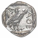 Athens AR Tetradrachm Owl 440-404 BC MS NGC (Parliament Col) 4/3