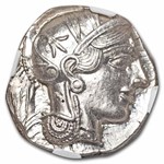 Athens AR Tetradrachm Owl 440-404 BC MS NGC (Parliament Col) 4/3
