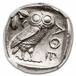 Athens AR Tetradrachm Owl (440-404 BC) MS NGC (Parliament Col)