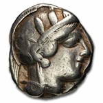 Athens AR Tetradrachm Owl (440-404 BC) VF (Ex Jewelry)