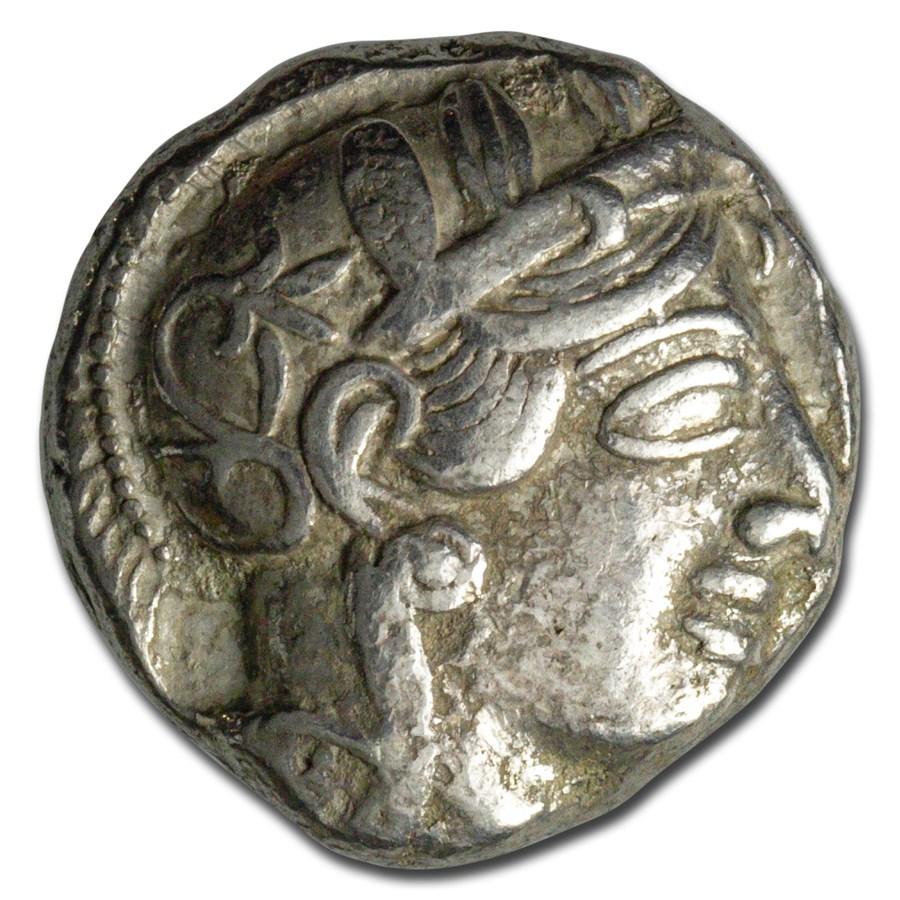 Athens AR Tetradrachm Owl (440-404 BC) XF (Test Cut)