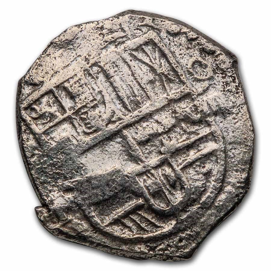 Silver Eight Buy Atocha Shipwreck Silver 8 Reales Grade 1 (Salvage w/COA) | APMEX