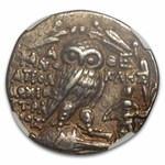 Attica Athens AR Tetradrachm (2nd-1st cent. BC) Ch VF NGC 4/4