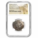 Attica Athens AR Tetradrachm (2nd-1st cent. BC) Ch VF NGC 4/4