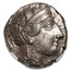 Attica, Athens AR Tetradrachm Owl 440-404 BC Ch AU NGC 5/3